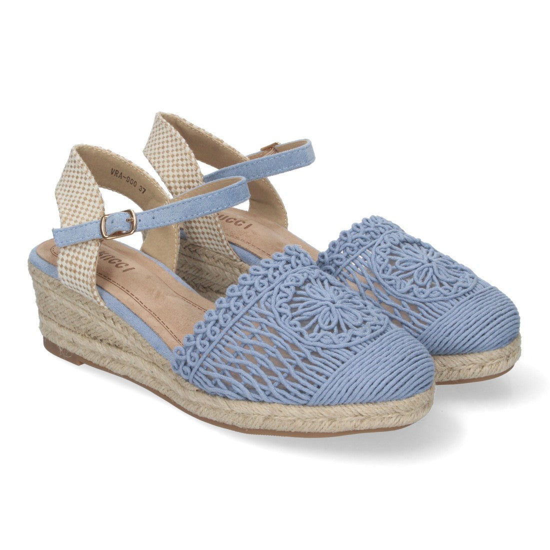 Sandalias Azul Marino Mujer Elegantes Verano