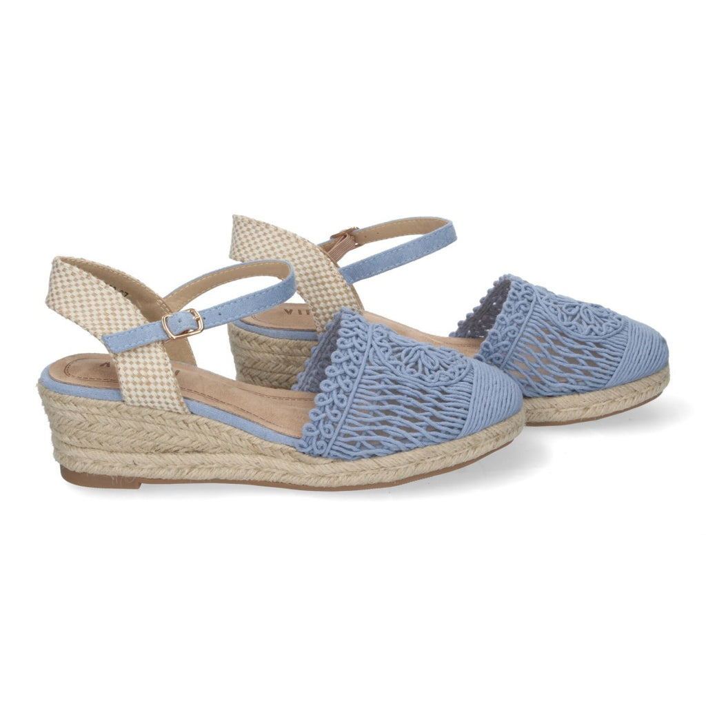 Sandalias Azul Marino Mujer Elegantes Verano