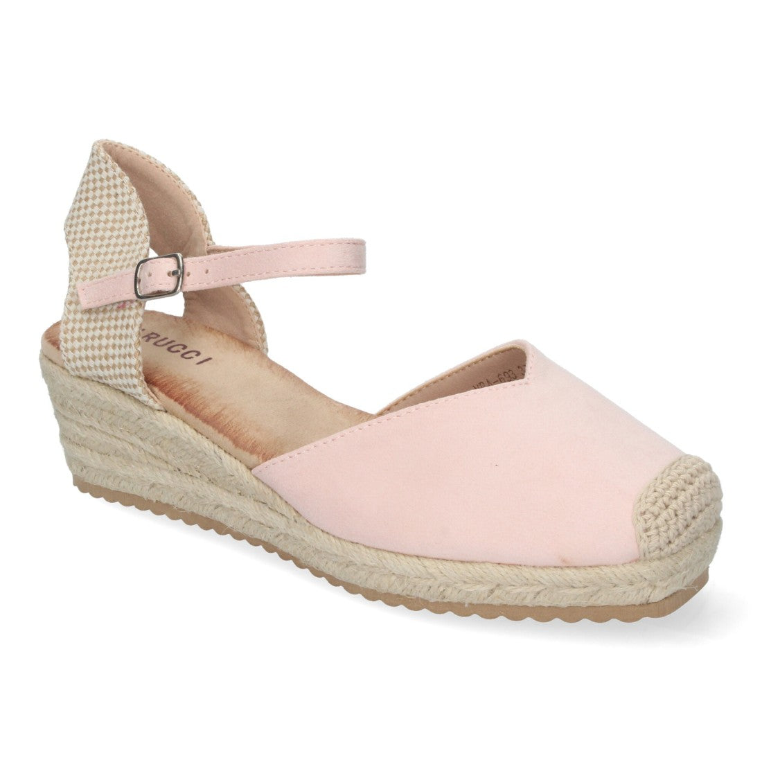 Sandalias Nude Mujer Cuña Yute Pala Cerrada Cómodas
