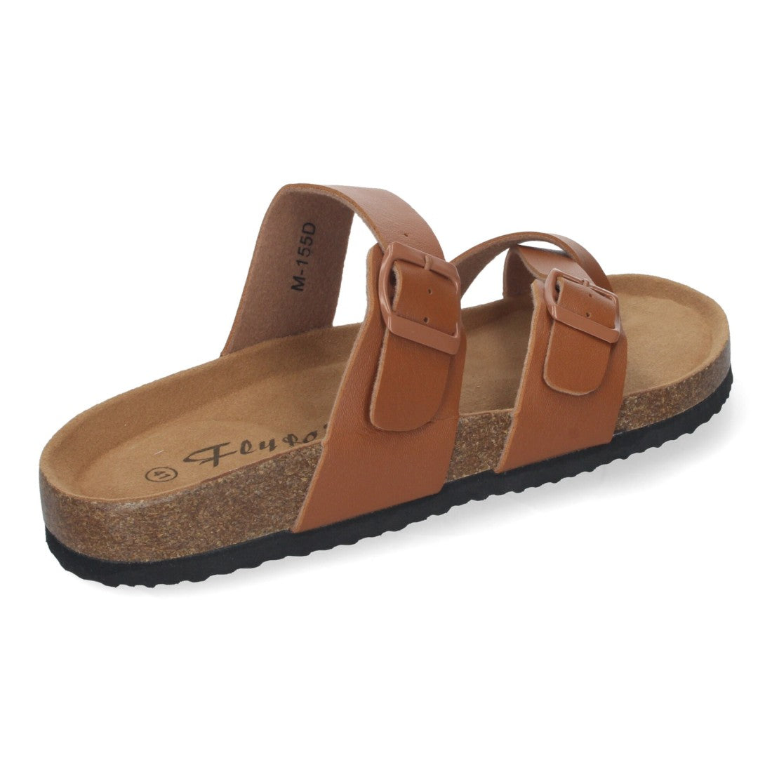 Sandalias Taupe Mujer Bio Estilo Esclava Planta Anatómica Hebilla Elegantes