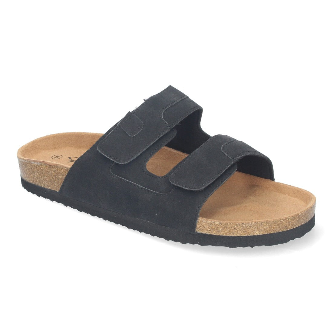 Sandalias Negras Mujer Bio Estilo Esclava Planta Anatómica Hebilla Elegantes