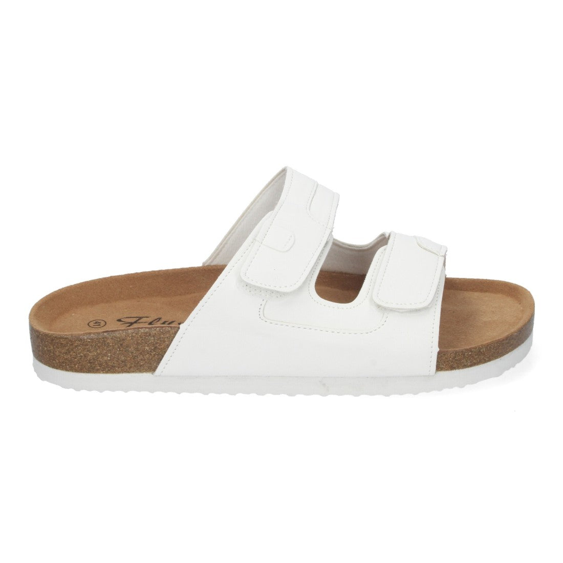 Sandalias Blancas Mujer Bio Estilo Esclava Planta Anatómica Hebilla Elegantes