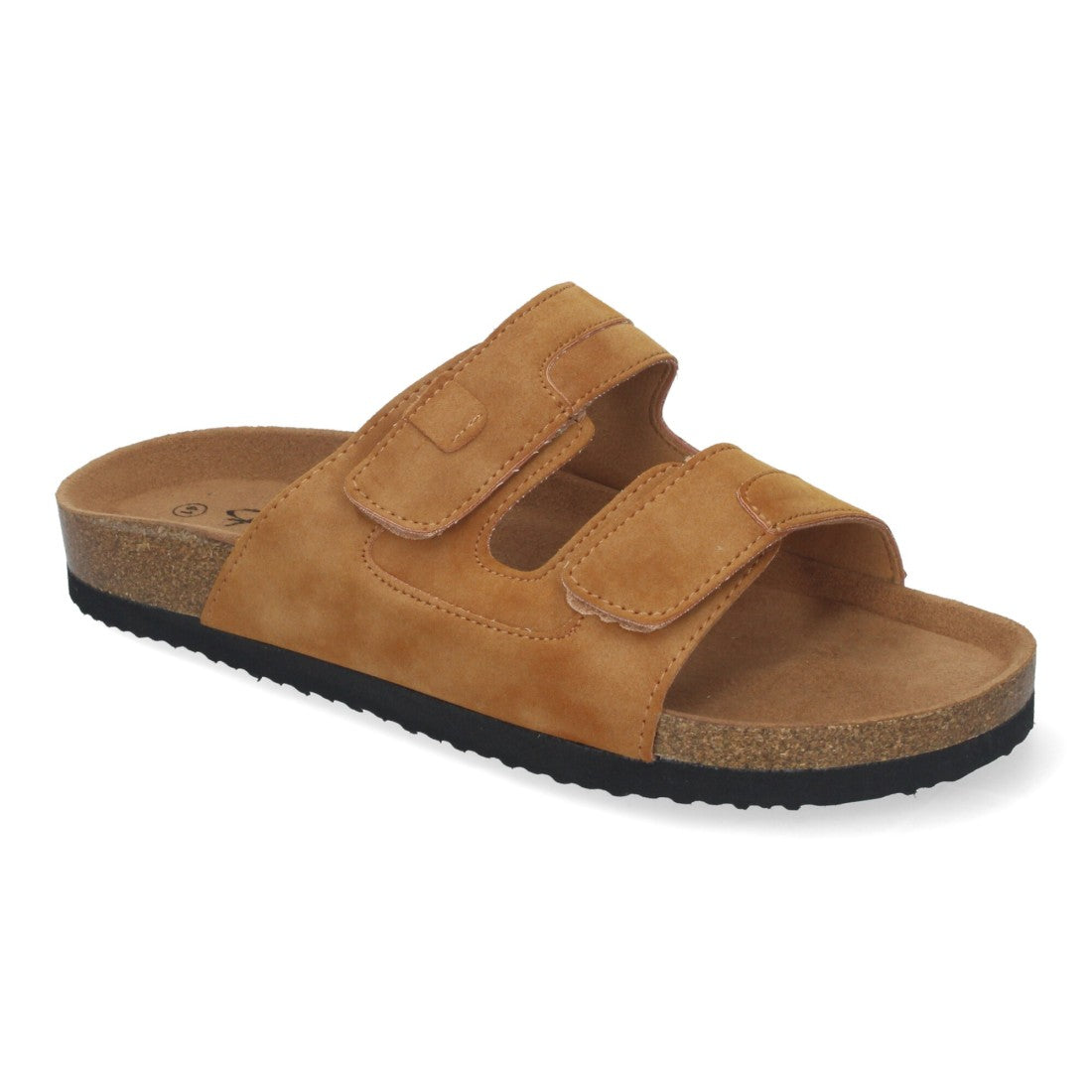 Sandalias Taupe Mujer Bio Estilo Esclava Planta Anatómica Hebilla Elegantes