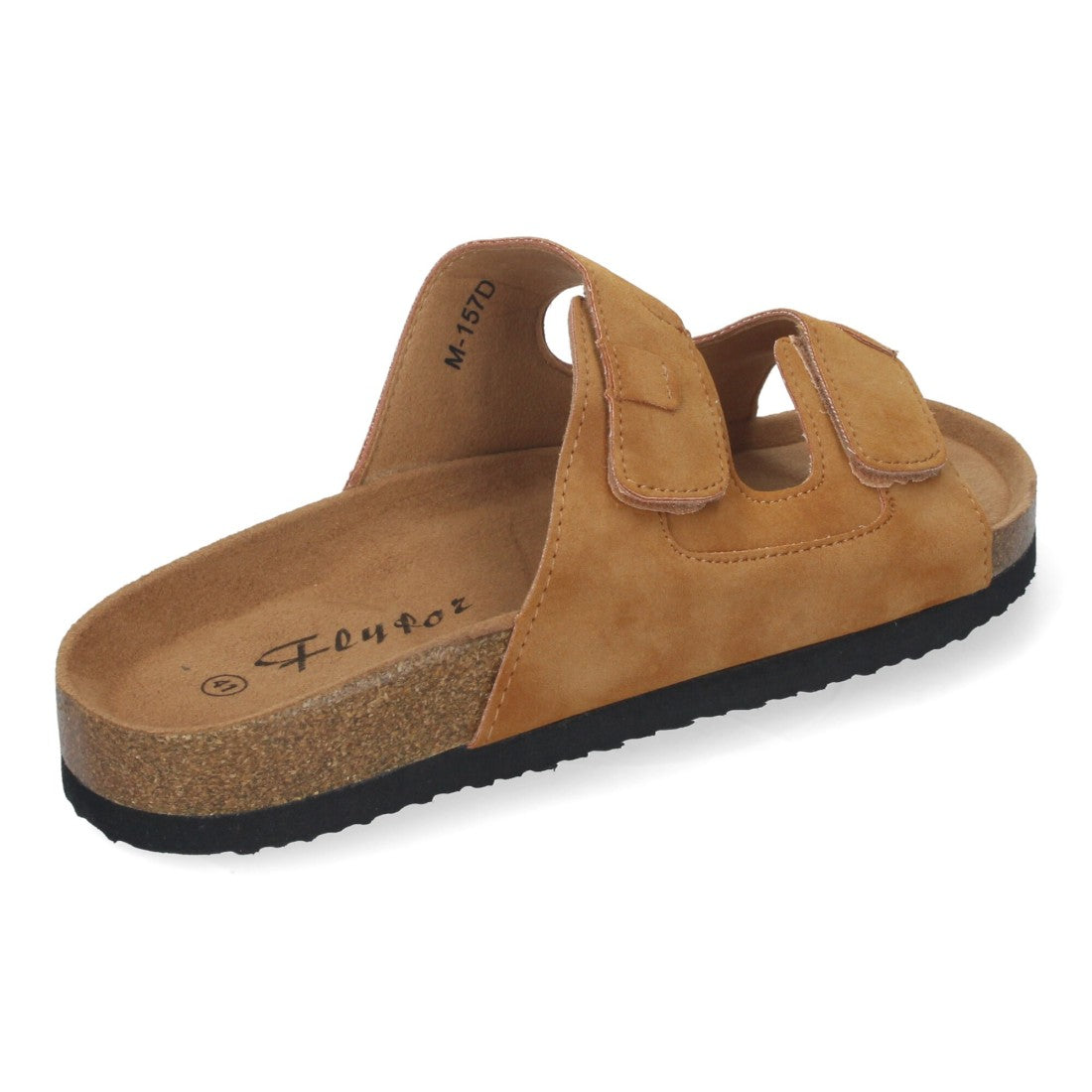 Sandalias Taupe Mujer Bio Estilo Esclava Planta Anatómica Hebilla Elegantes
