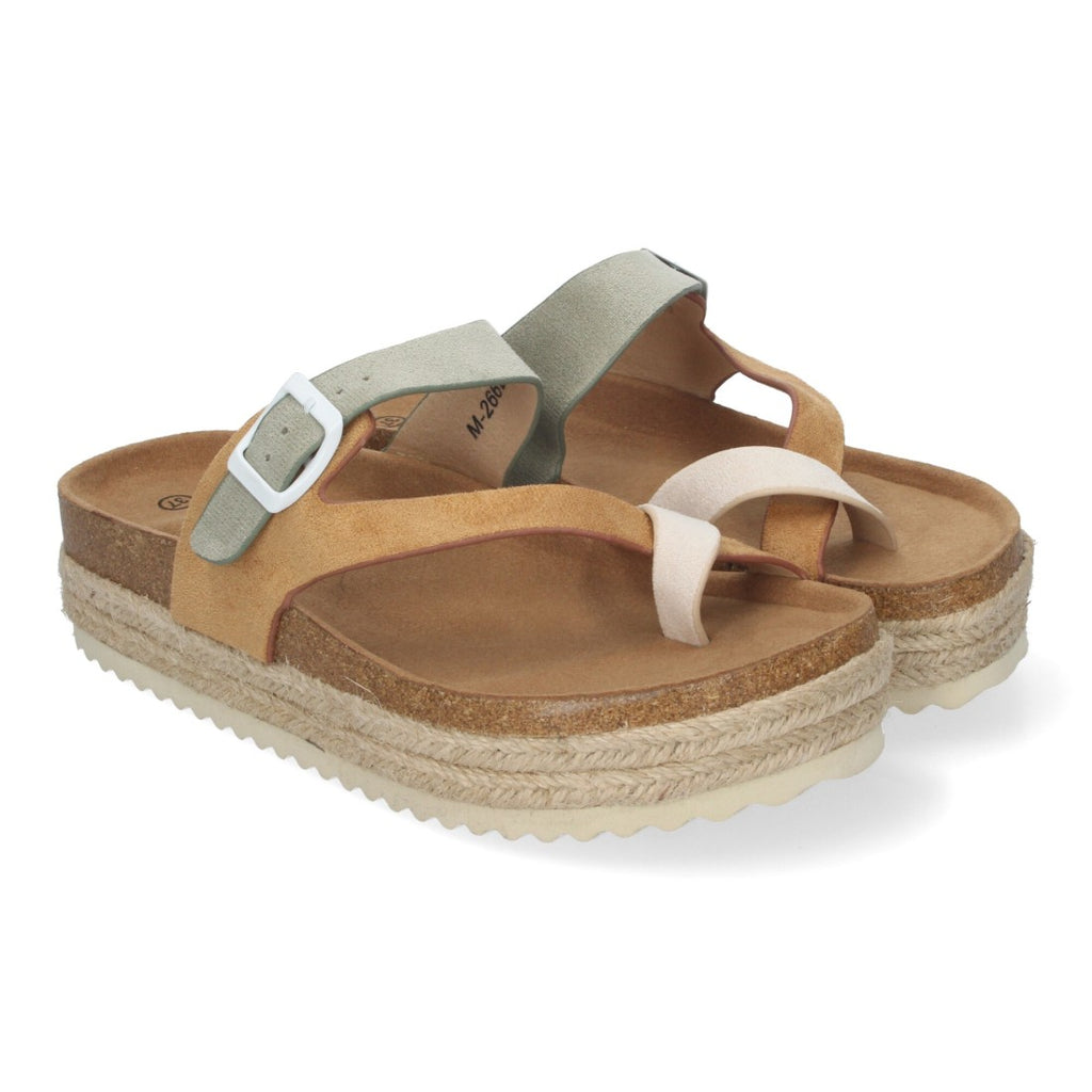 Sandalias Camel Mujer Elegantes Verano