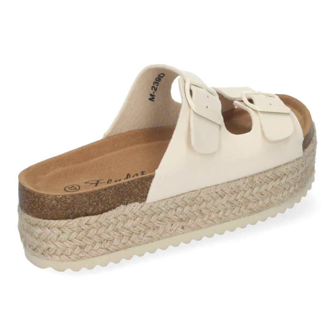 Sandalias Beige Mujer Plataforma Yute Plantilla Anatómica Hebillas Elegantes