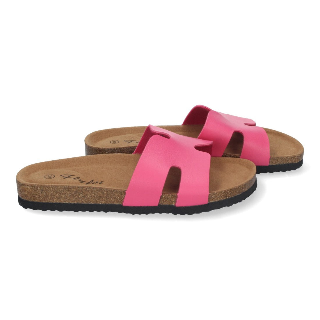 Sandalias Fucsia Mujer Planas Bio Plantilla Anatómica Elegantes Cómodas