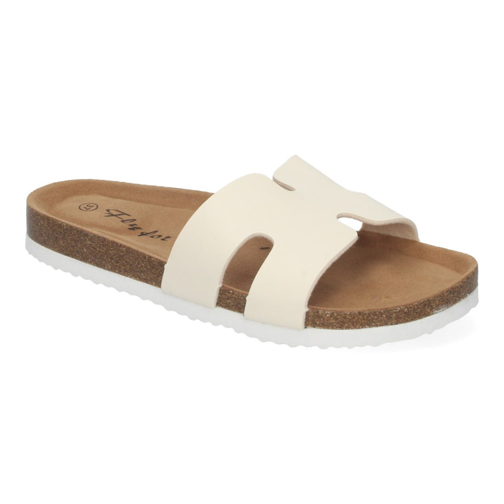 Sandalias Beige Mujer Planas Bio Plantilla Anatómica Elegantes Cómodas