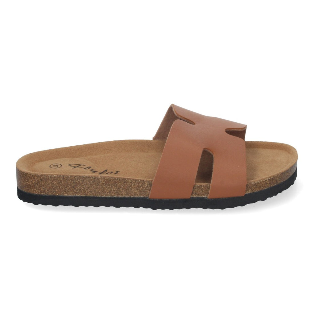 Sandalias Taupe Mujer Planas Bio Plantilla Anatómica Elegantes Cómodas