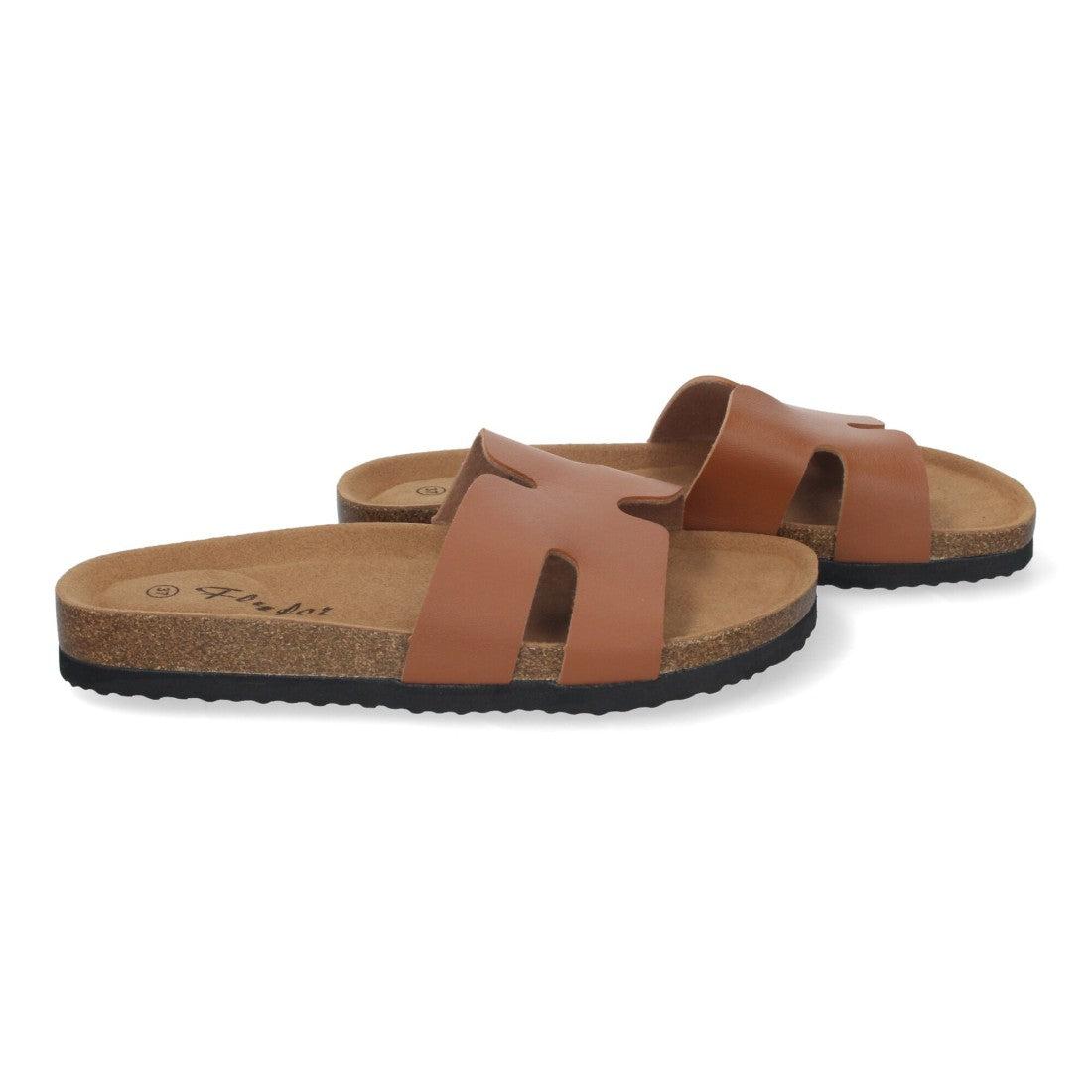 Sandalias Taupe Mujer Planas Bio Plantilla Anatómica Elegantes Cómodas