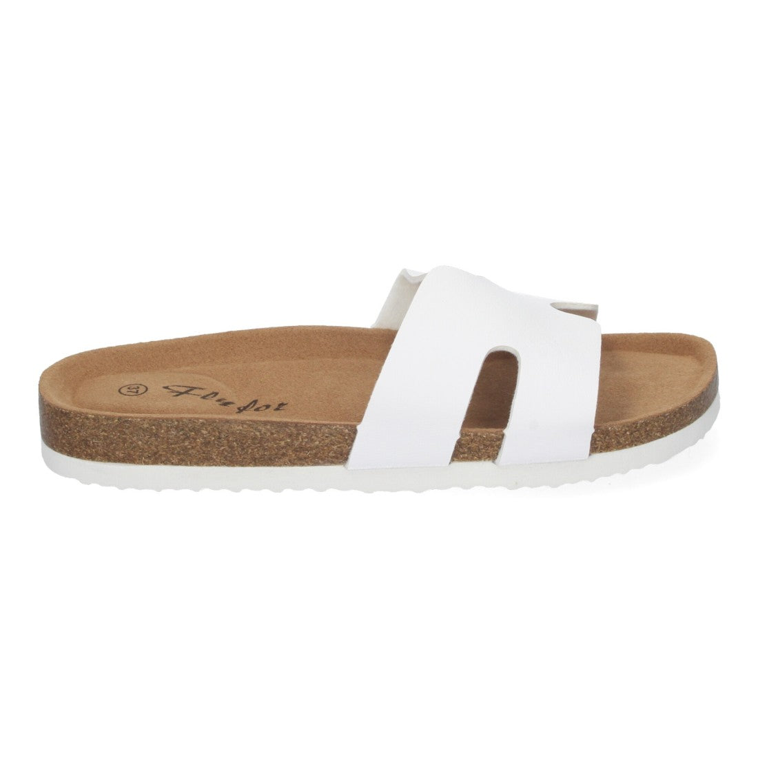 Sandalias Blancas Mujer Planas Bio Plantilla Anatómica Elegantes Cómodas