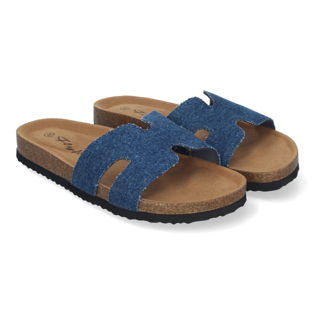 Sandalias Jeans Mujer Planas Bio Plantilla Anatómica Elegantes Cómodas