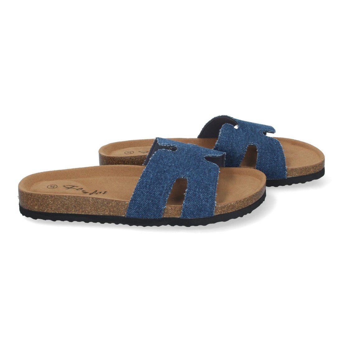 Sandalias Jeans Mujer Planas Bio Plantilla Anatómica Elegantes Cómodas