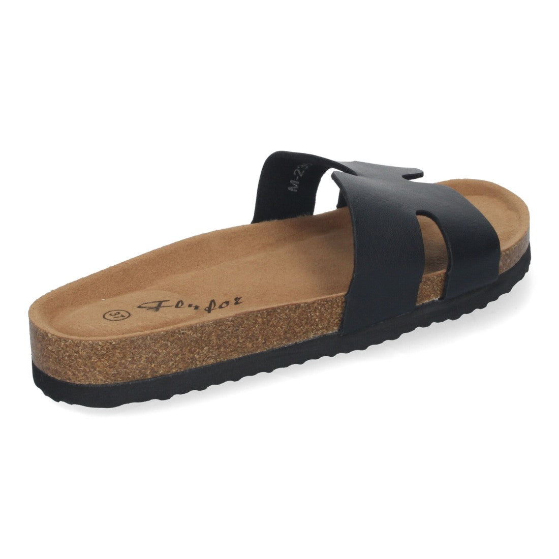Sandalias Negras Mujer Planas Bio Plantilla Anatómica Elegantes Cómodas