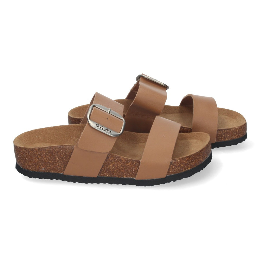 Sandalias Taupe Mujer Cuña Bio Plantilla Anatómica Estilo Esclava Elegantes