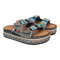 Sandalias Negras Mujer Planas Cómodas