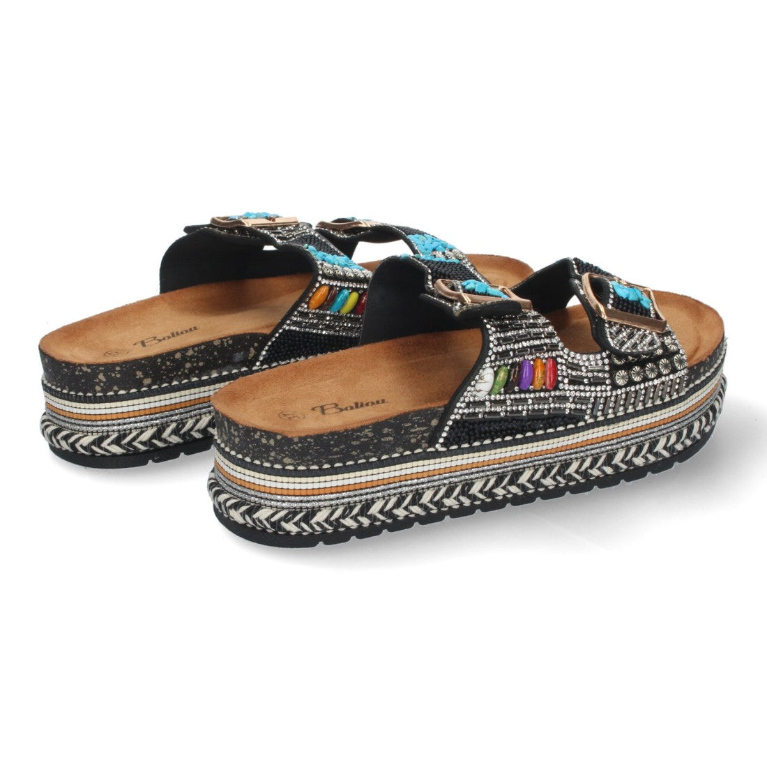 Sandalias Negras Mujer Planas Cómodas