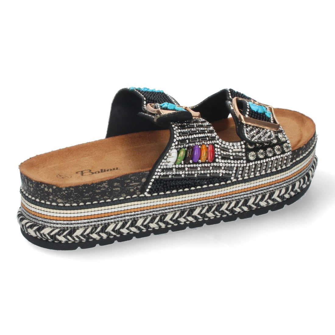 Sandalias Negras Mujer Planas Cómodas