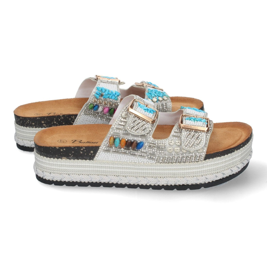 Sandalias Blancas Mujer Planas Cómodas