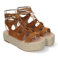 Sandalias Camel Mujer Elegantes Verano