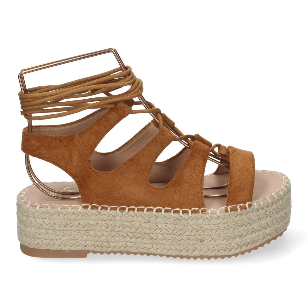 Sandalias Camel Mujer Elegantes Verano
