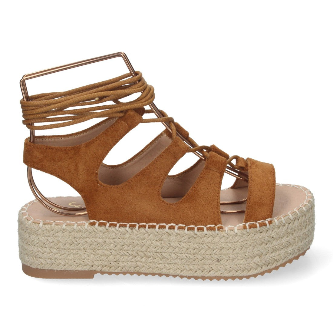 Sandalias Camel Mujer Elegantes Verano