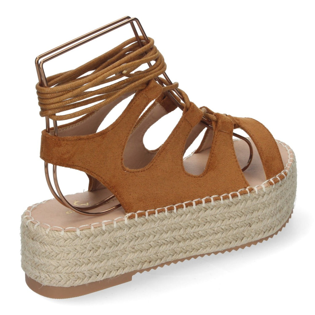Sandalias Camel Mujer Elegantes Verano