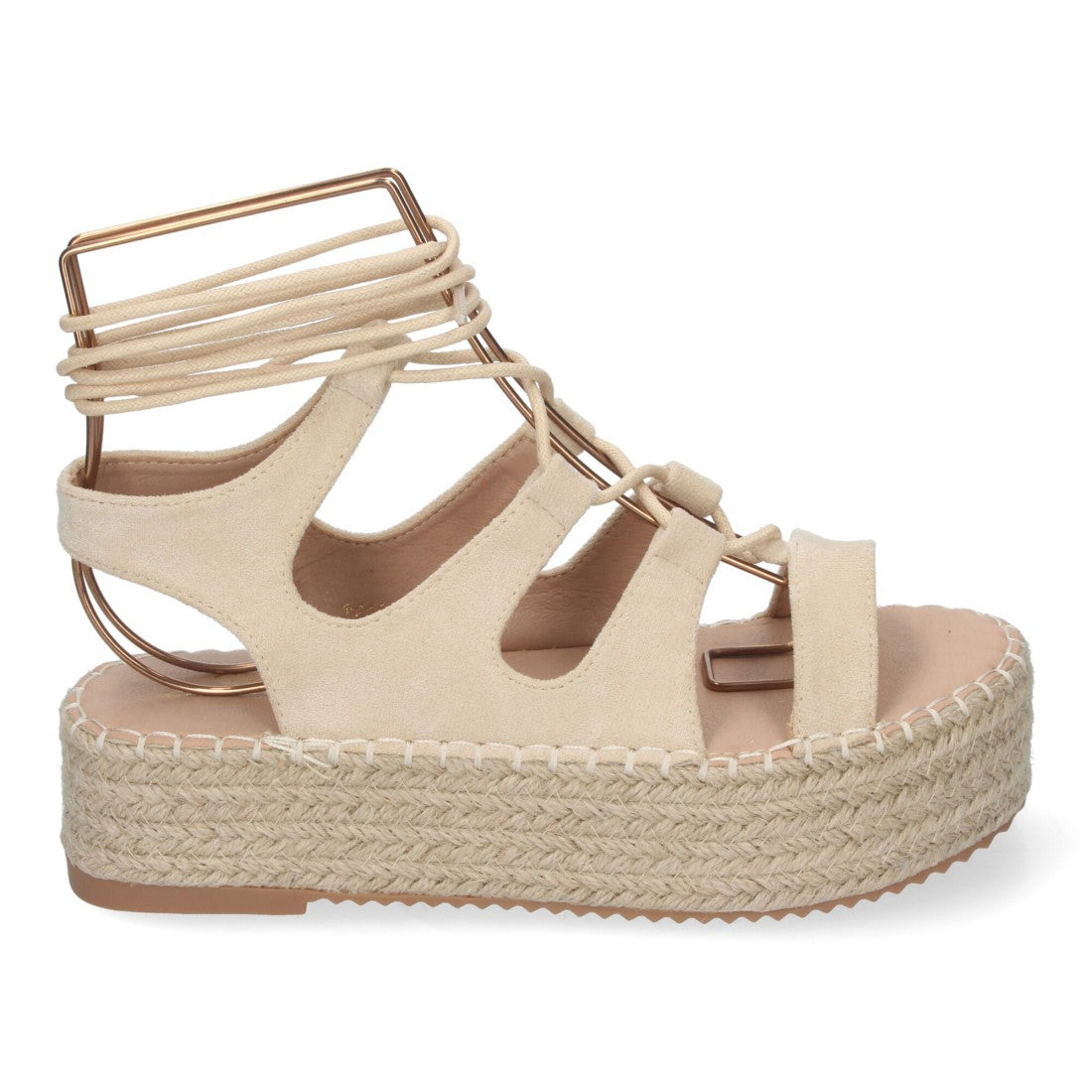 Sandalias Beige Mujer Elegantes Verano
