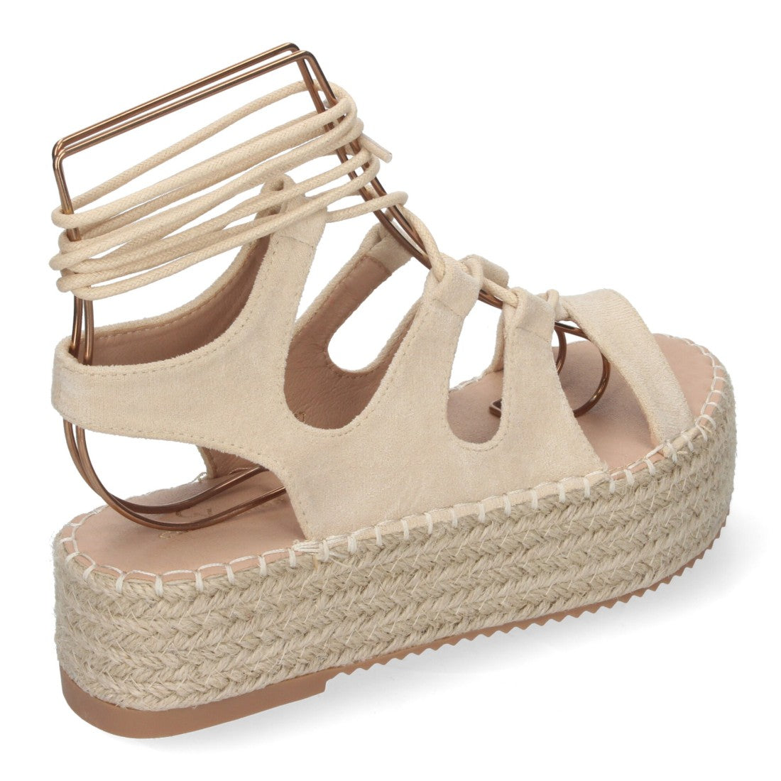 Sandalias Beige Mujer Elegantes Verano