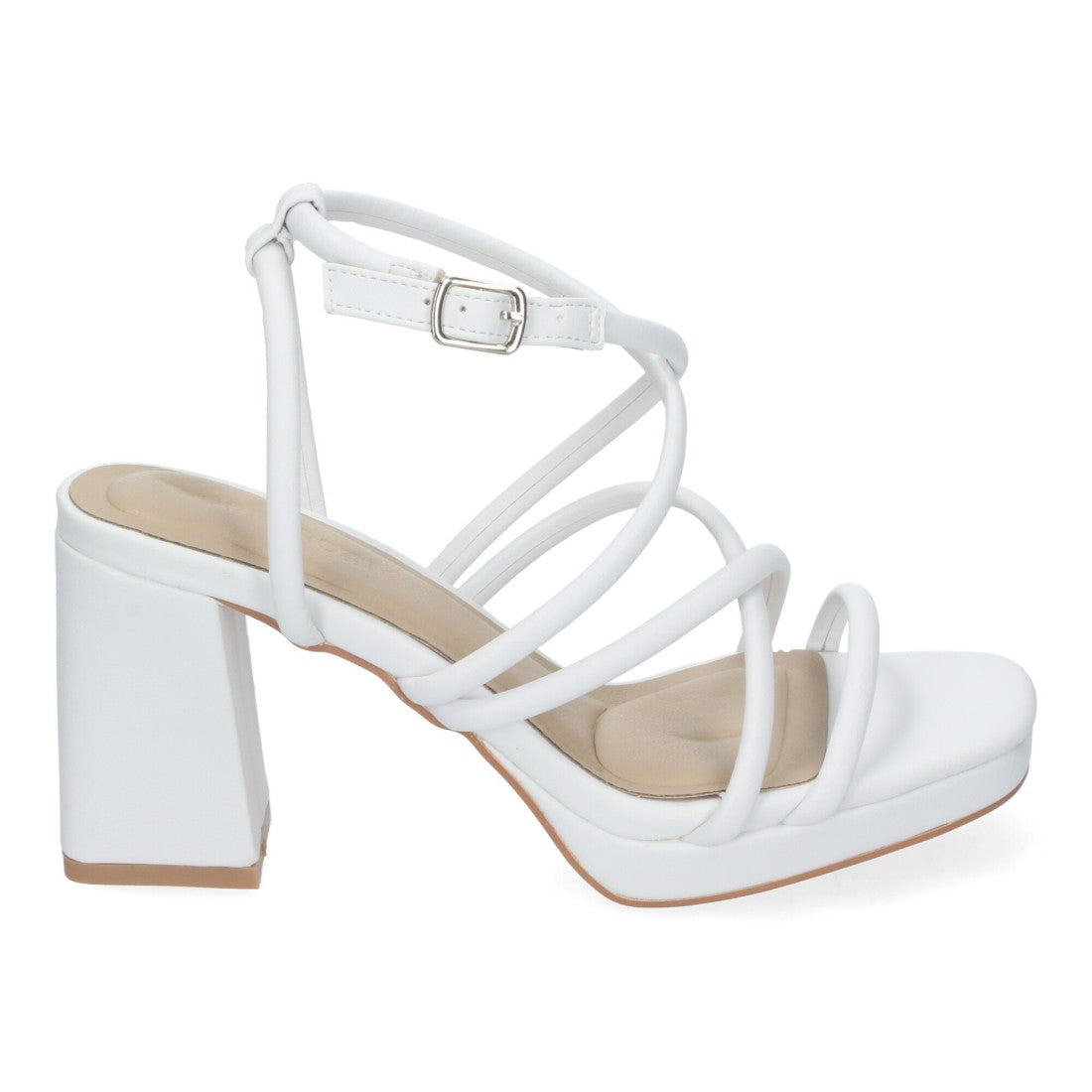 Weiße Sandalen Glitzernd Elegant Party Hochzeit
