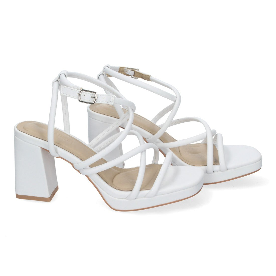 Weiße Sandalen Glitzernd Elegant Party Hochzeit