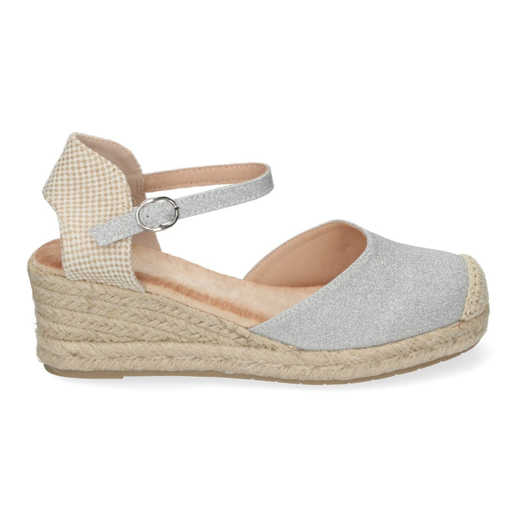 Sandalias Plata Glamurosas