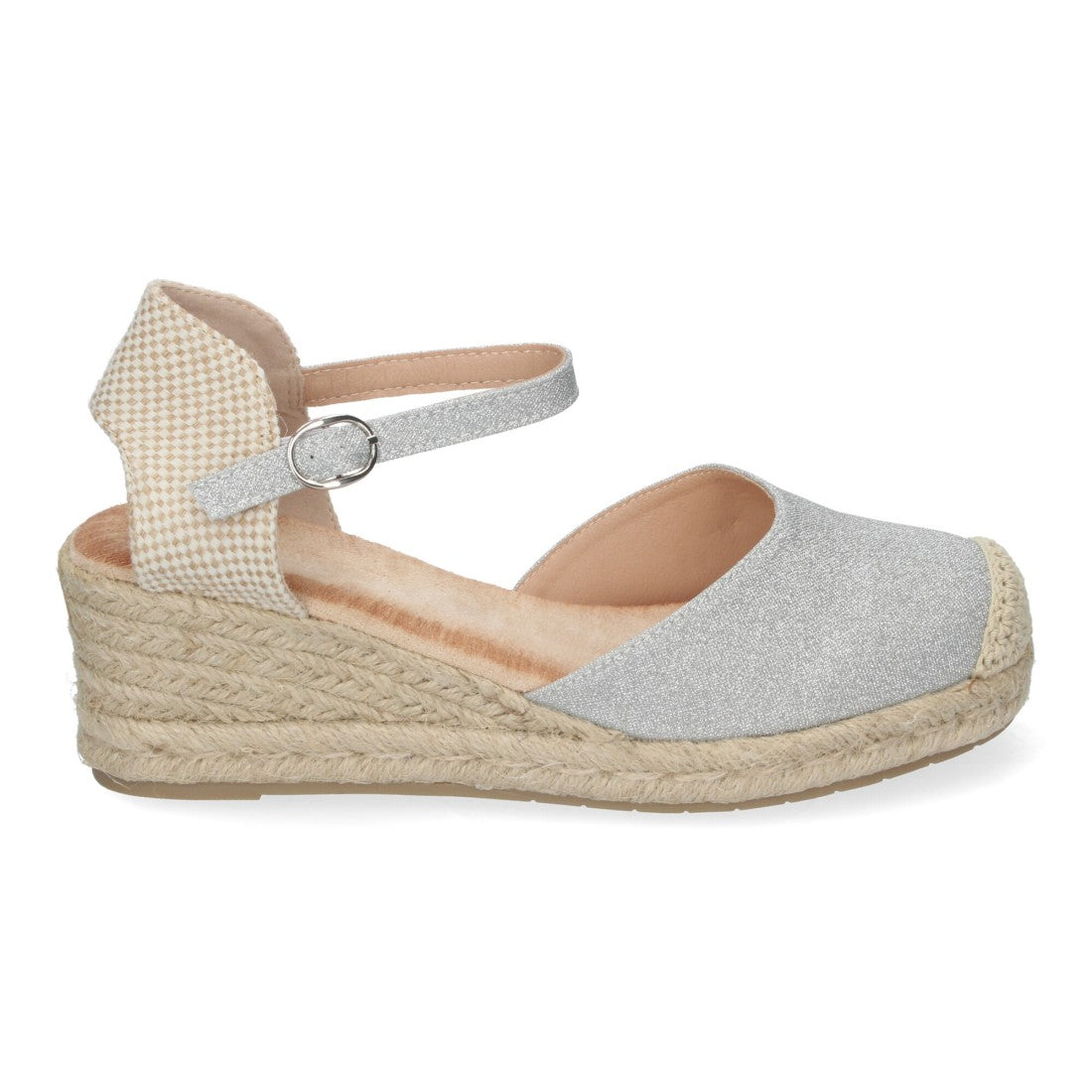 Sandalias Plata Glamurosas