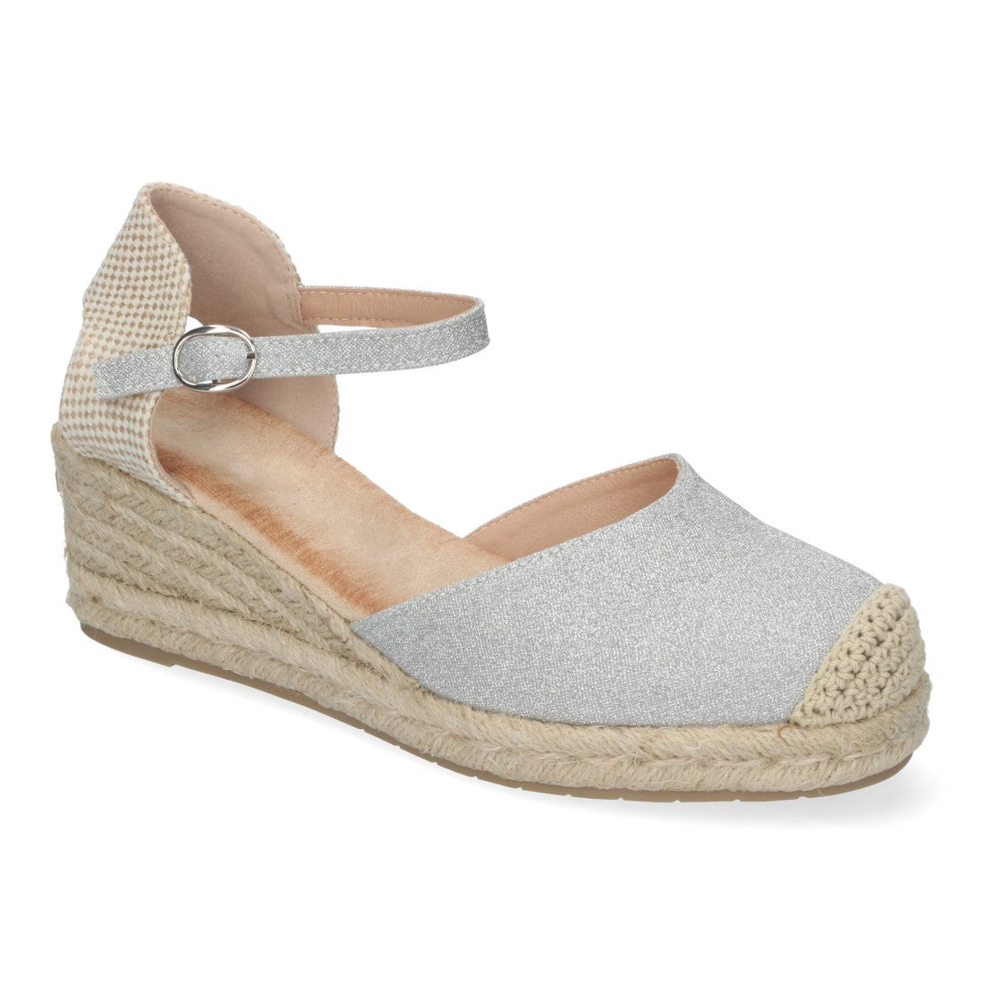 Sandalias Plata Glamurosas