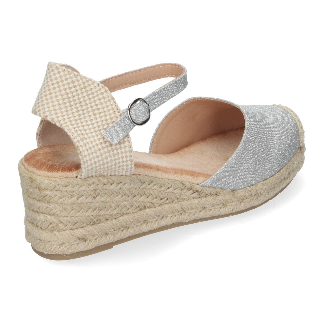 Sandalias Plata Glamurosas