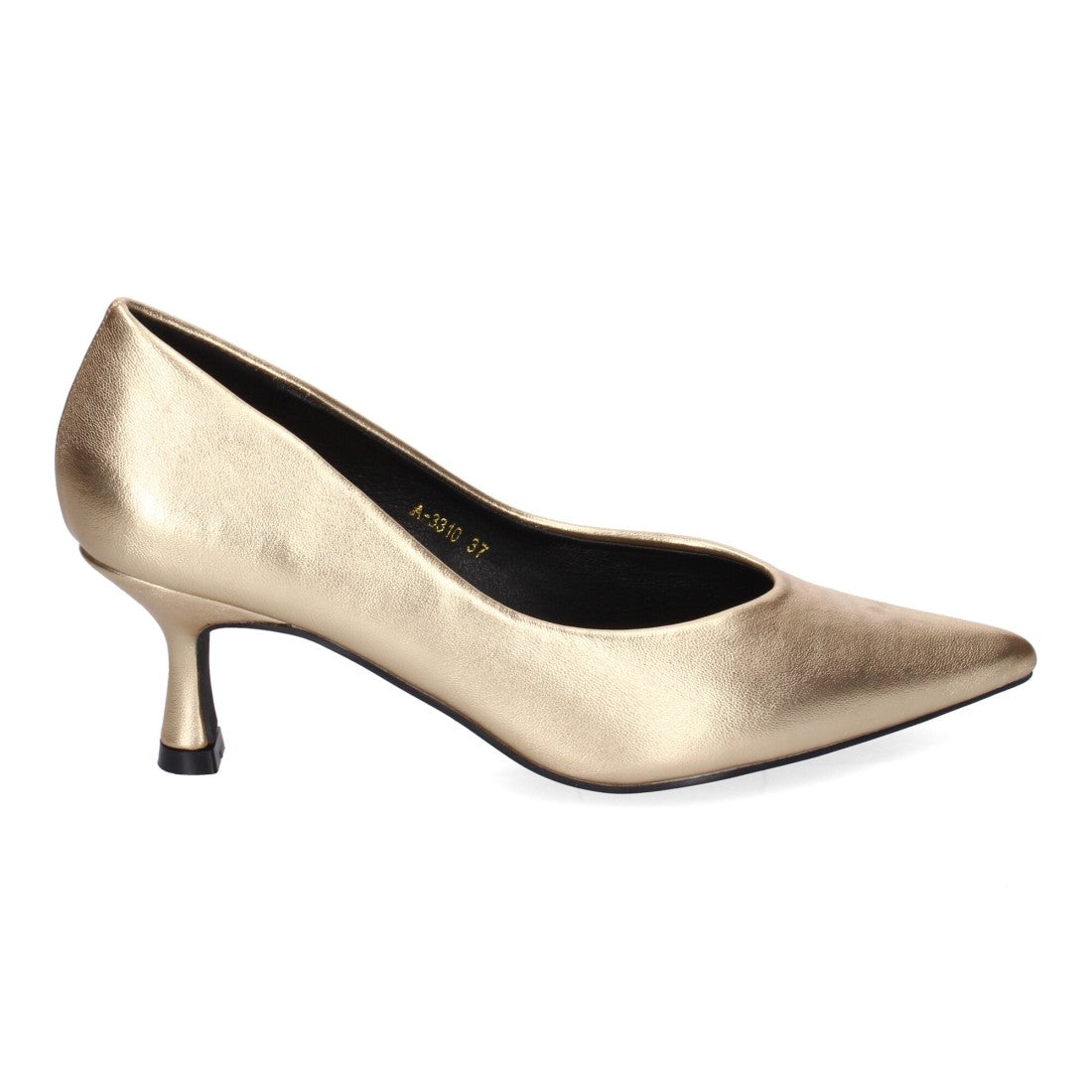 Zapatos de Tacón Oro Elegantes Mujer
