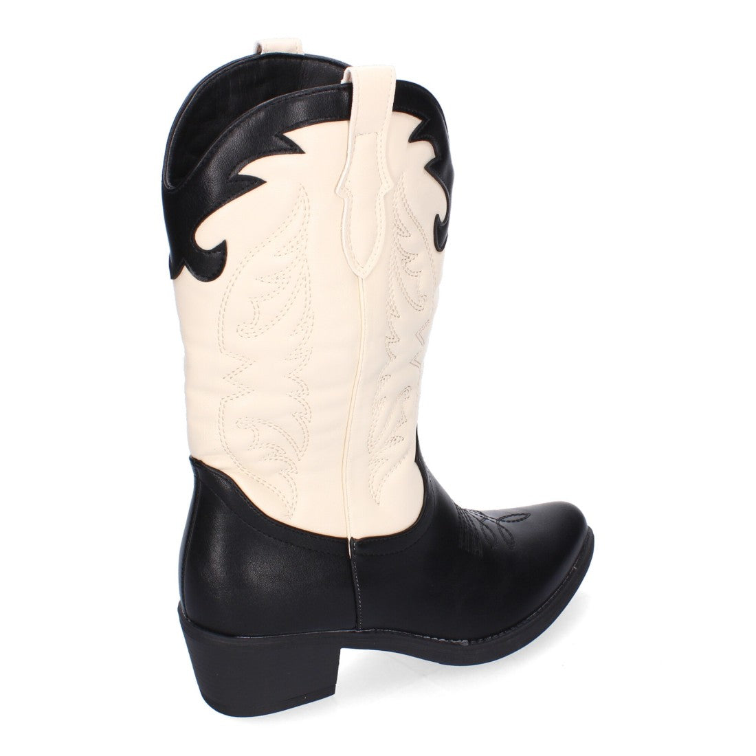 Botas Cowboy Negras con Bordado en Caña