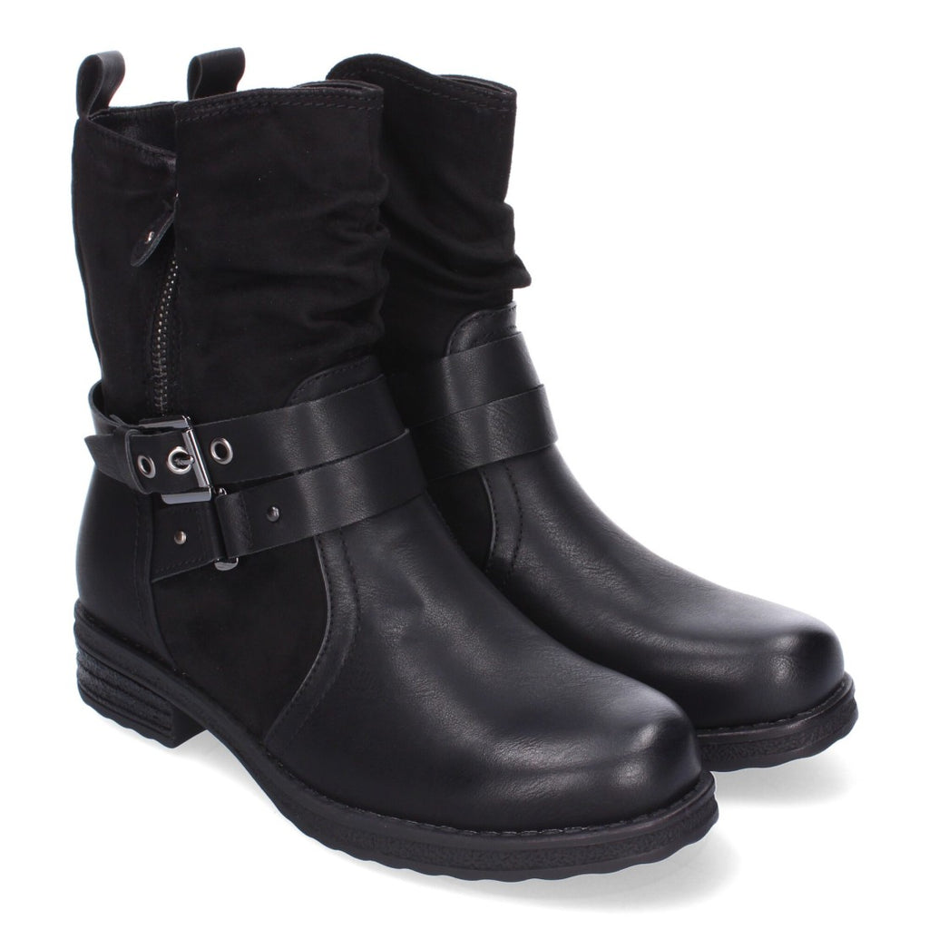 Elegante schwarze Stiefel mit Absatz