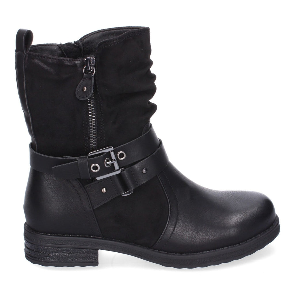 Elegante schwarze Stiefel mit Absatz
