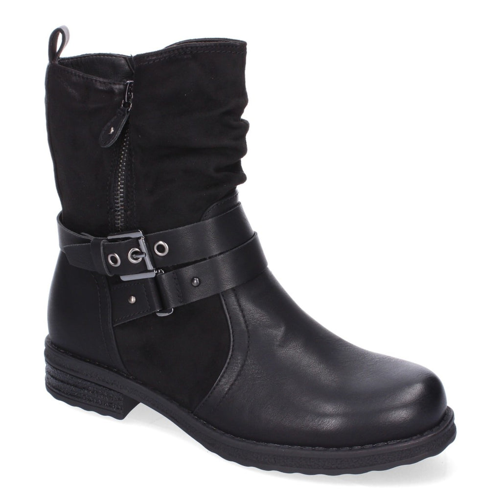 Elegante schwarze Stiefel mit Absatz