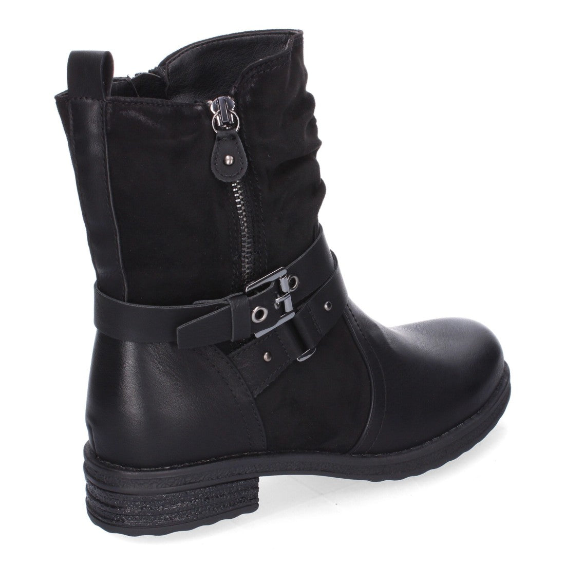 Elegante schwarze Stiefel mit Absatz