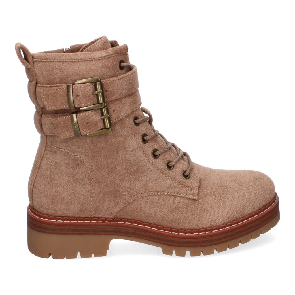Botas Modernas con Plataforma y Hebillas - Kaki