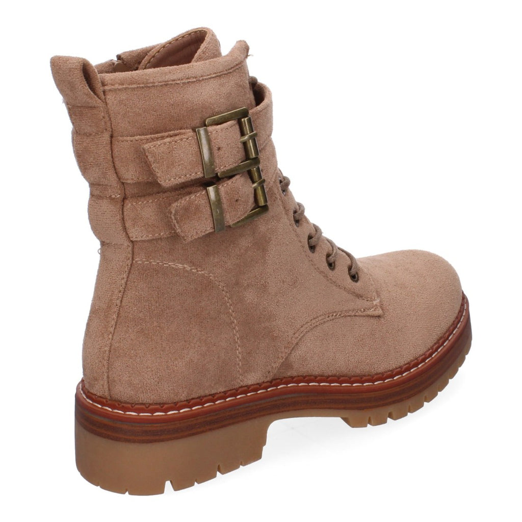 Botas Modernas con Plataforma y Hebillas - Kaki