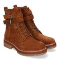 Botas Modernas con Plataforma y Hebillas - Camel