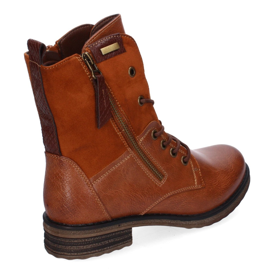 Elegante Kamelstiefel mit Absatz