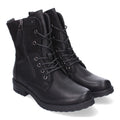 Elegante schwarze Stiefel mit Absatz