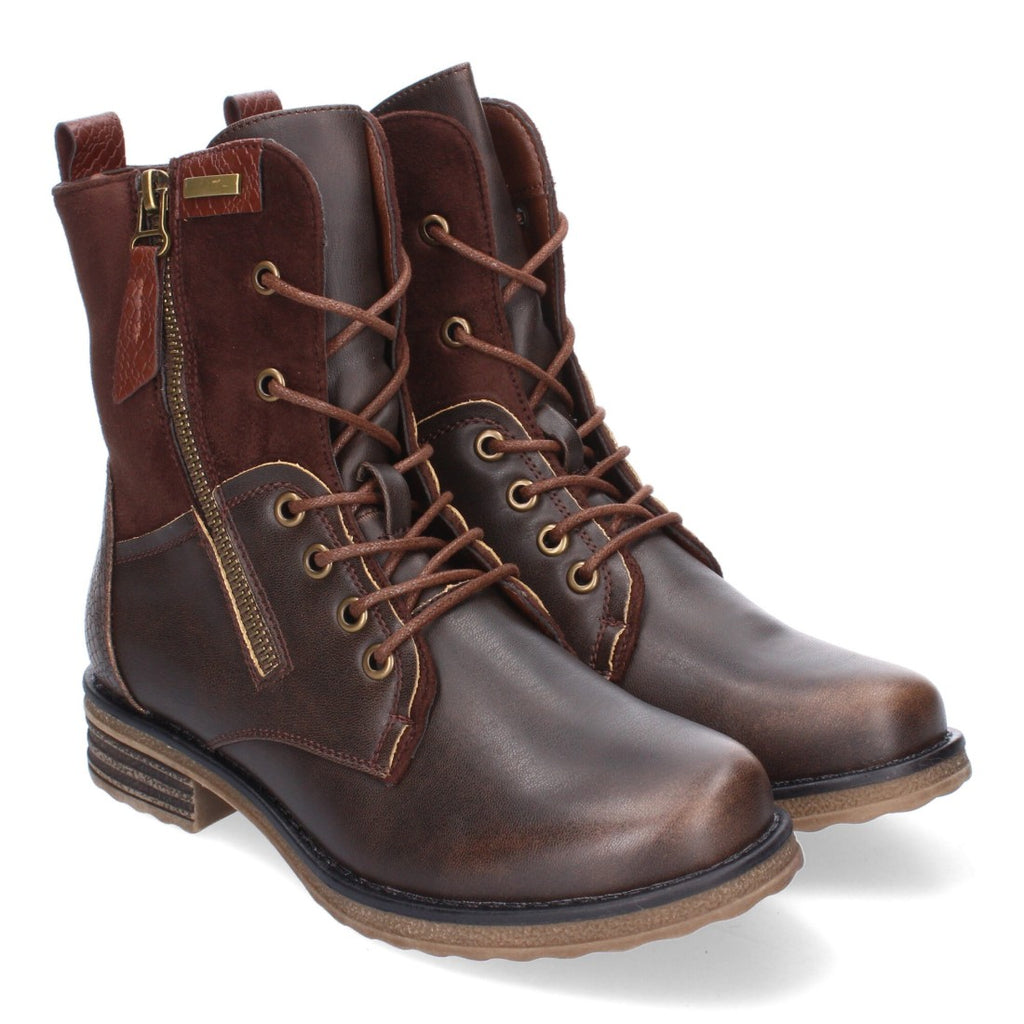 Elegante braune Stiefel mit Absatz