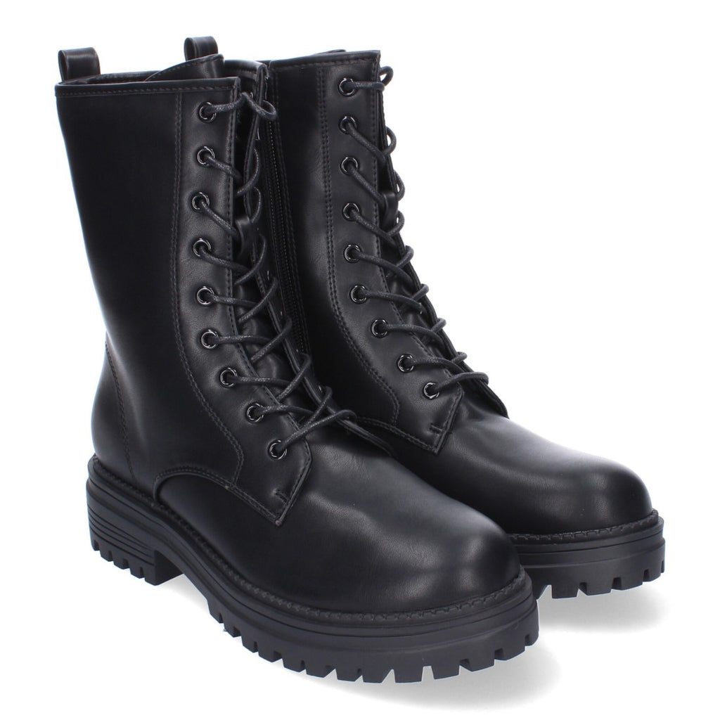 Elegante schwarze Stiefel mit Absatz