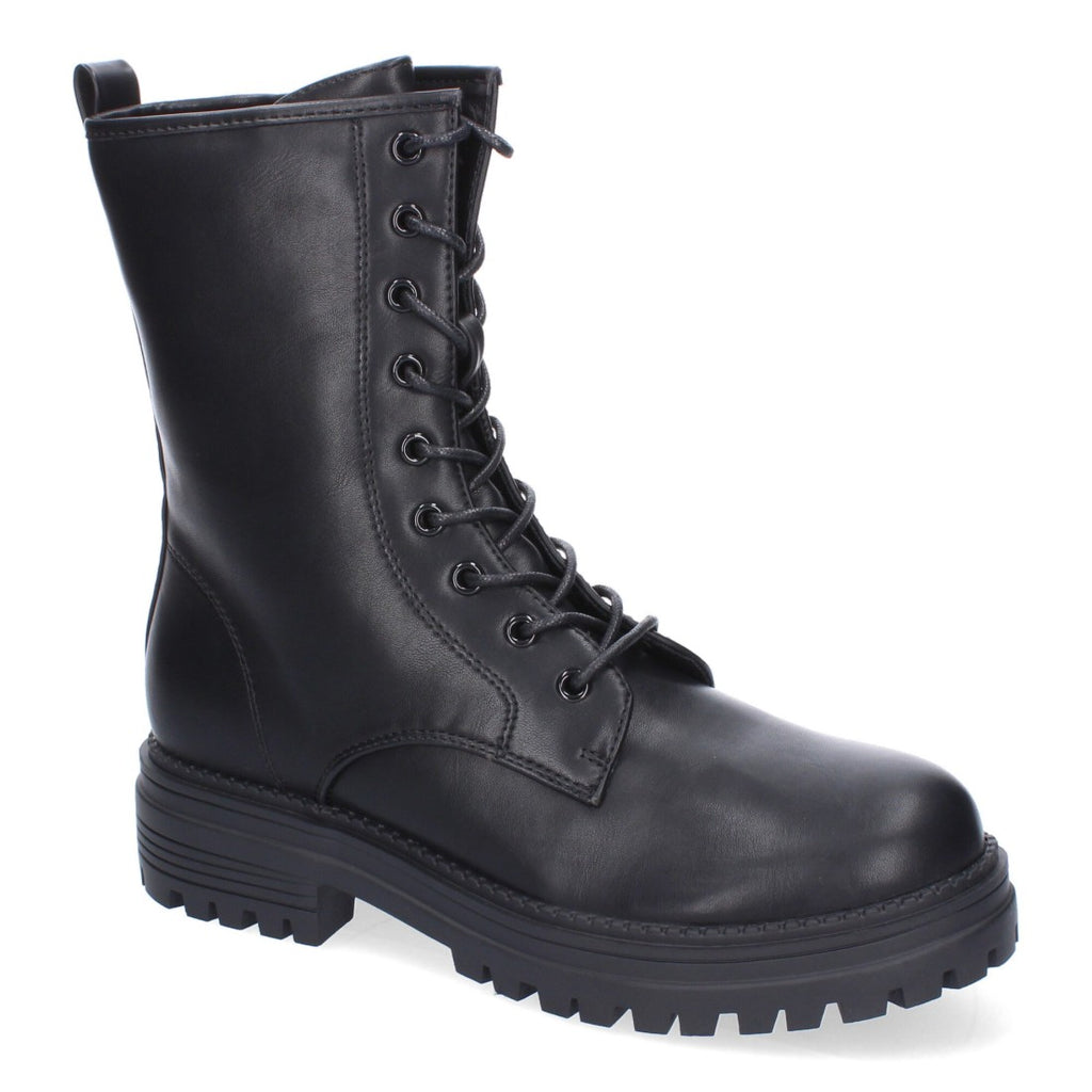 Elegante schwarze Stiefel mit Absatz