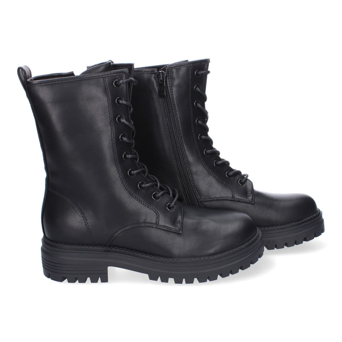 Elegante schwarze Stiefel mit Absatz
